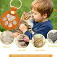 thumbnail image 3 of Pet Memorial Gifts Cat Dog Cute Leather Paw Keychain Pet Hair Keepsake Keyring for Bag Purse as Memorial of Cat and Dog Fur, 3 of 8
