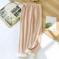 thumbnail image 2 of Celivon Maternity Pants Warm Comfy High Waist And Adjustable Prop Belly In Winter Can Be Worn Outside Spring Autumn Postpartum Household Pants, 2 of 7
