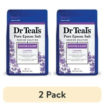 (2 pack) Dr Teal's Epsom Salt Magnesium Soak, Soothe & Sleep with Lavender, 3 lbs
