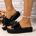 thumbnail image 6 of Black Ladies Everyday Chic Thick-Soled Decor Open Toe Footwear Airy For Summer Spring Outdoor Beach Comfortable Footwear, 6 of 6