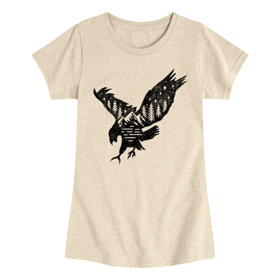 Instant Message - Nature Eagle Fitted Short Sleeve Graphic T-Shirt