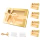 thumbnail image 1 of Cajas de regalo PACKQUEEN Gold con ventana de 24 x 17,5 x 10 cm (paquete de 5), 1 of 6