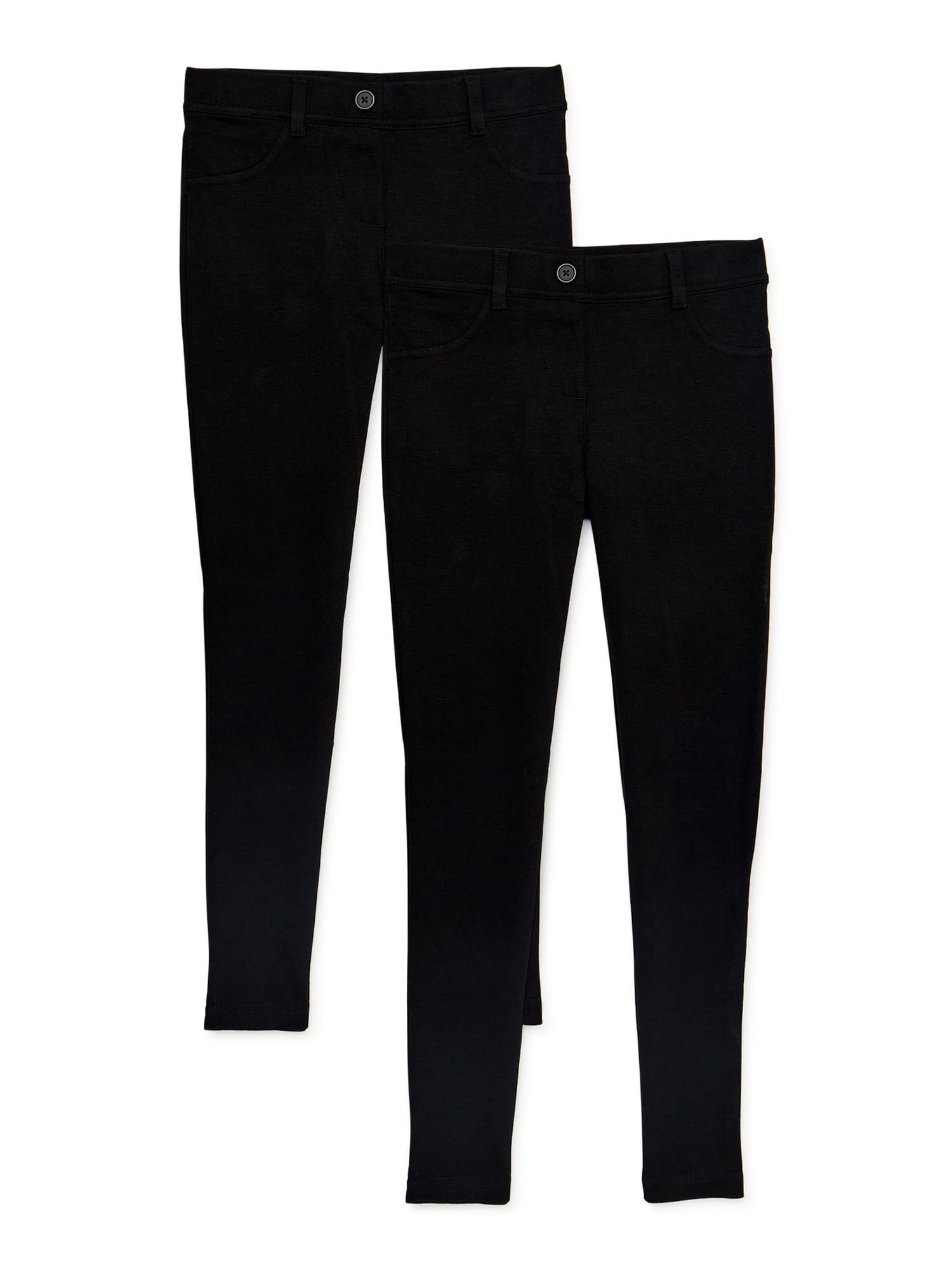 Wonder Nation Girls School Uniform Stretch Ponte Knit Leggings 2 Pack wonder-nation-girls-school-uniform-stretch-ponte-knit-leggings-2-pack