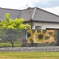 thumbnail image 2 of ZICANCN Banner Yard Signs, Yellow Sunflower Realistic Flower Party Wall Decor for Indoor Outdoor Room, Small Size, 2 of 7