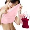 thumbnail image 2 of vigerkar 2 Pack Womens Tummy Control Scoop Neck Camisole Tops for Women Seamless Tank Tops Red, XL, 2 of 3