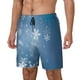 thumbnail image 1 of Fotbe Snowflakes1 Traje de Baño para Hombre – Shorts de Natación de Secado Rápido con Forro y Bolsillos-Large, 1 of 6
