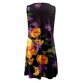 thumbnail image 4 of WILLBEST Pantalon de Travail pour Femmes Robes d'Été Tendance Boho Imprimé Floral Col Rond Sans Manches, 4 of 4