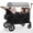 Gray, variant on Bobiber Collapsible Wagon Stroller 4 Seater with 5-Point Harnesses, Canopy, Storage Bag, Adjustable Handlebar, 2 Cup Holders, Grey