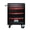 Black+Red#1, variant on Tool Cabinet, DOUBLE-DOOR CLAPBOARDl MULTI-FUNCTION TOOL CART--BLAK&RED, Black+Red Tool Storage Cabinet,Steel Rolling Tool Cabinet, Tool Organizers Tool Cabinets