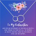 thumbnail image 2 of To My God Mother Mother's Day Gift, Gift for Her, Godmother's Day Gift, Godmother's Gift for Mother's Day, Godmother's Day Necklace and Card[Silver Infinity Ring,Blue-Purple Gradient], 2 of 5