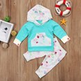 thumbnail image 3 of Newborn Baby Boy Girl Hoodie Long Sleeve Pullover Top Pants Outfits Set Clothes, 3 of 8