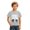 Grey, variant on Boys Short Sleeve T‑Shirt Soccer Ball Print Crew Neck Athletic Jogger Casual T Shirts Summer Kids Football Fan Blouses
