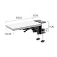 thumbnail image 4 of tredstone Wood Computer Arm Rest for Desk Folding Computer Desk Extender for Desk White, 4 of 5