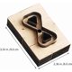 thumbnail image 4 of Leather Cutting Die Wooden Mold Reusable Stamping Template for Leather Craft for Belts and Bags Hand Tool for DIY Projects 7x3.5cm, 4 of 5