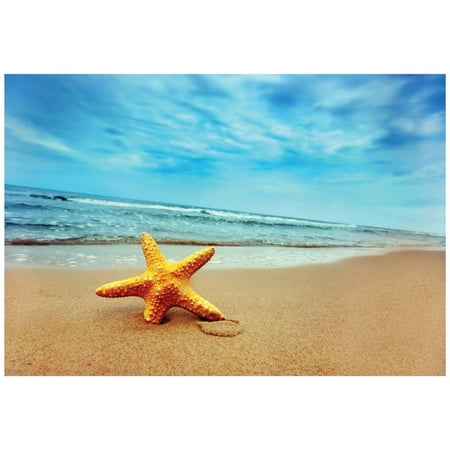 Starfish On The Beach - Best For Web Use Poster -