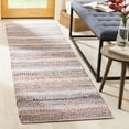 thumbnail image 2 of SAFAVIEH Montauk Darion Striped Cotton Area Rug, Pink/Multi, 2'6" x 4', 2 of 10