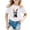 White, variant on Little Girls' Short Sleeve Graphic T-Shirts Easter Cute Bunny Rabbit Graphic Tops Size 7-8T ,Gray