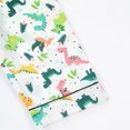 thumbnail image 6 of MEZZALL Boys Pajamas Sets Kids Soft Satin Cartoon Dinosaur Print Sleep Set Long Sleeve Lapel Button Tops Matching Full Length Pants Summer Loungewear Relaxed Fit Sleepwear, 6 of 8