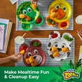 thumbnail image 5 of Hefty Zoo Pals Paper Plates for Kids, Assorted Animal Designs with Two Dipping Compartments, Multi-Color, 7.75”, 15 Count, 5 of 9