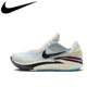 thumbnail image 3 of Zapatillas de baloncesto Nike Air Zoom GT Cut 2 de caña baja, antideslizantes y resistentes al desgaste, para hombres y mujeres, en color negro y gris, 3 of 5