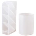 thumbnail image 2 of Pen Holder Plastic Simple Translucent Makeup Brush Holder Desktop Pencil Cup, 2 of 10