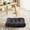 Black, variant on Yoloke Ultra-Soft Corduroy Chair Cushion with Ties - Warm Floor Cushion for Kids' Reading Nook and Comfortable Square Seat Cushion for Adults - 15.75x15.75