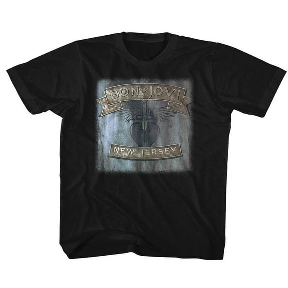 Bon Jovi New Jersey Black Children's T-Shirt