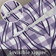 thumbnail image 7 of Purple Flower Throw Pillow Cover 24 x 36 Inch Decorative Pillow Cover Tulip Floral Country Plaid Checkered Lumbar Pillowcase Seasonal Rectangle Cushion Case for Couch Sofa Bed Living Room, 7 of 7