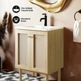 thumbnail image 3 of Classe 24" Freestanding Bathroom Vanity in Natural Oak with Sink Top, 3 of 12
