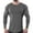 Dark Gray, variant on Fesfesfes Long Sleeve Shirt Mens Solid Color Round Neck Fitness Long-sleeved T-shirt Top Sale Items