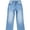 Ashleigh Blue, variant on DOKOTOO Women's High Waisted Jeans Stretchy Comfort Fit Flared & Straight Leg Trendy Raw Hem Loose Fit 90s Retro (Plus Size Available)
