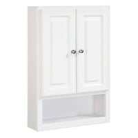 Bathroom Cabinets Design House 531319 Concord 2 Door Wall Bathroom Cabinet 21 White