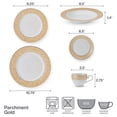 thumbnail image 4 of Juego de vajilla Mikasa Parchment Gold, 40 piezas, servicio para 8, 4 of 9