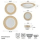 thumbnail image 4 of Juego de vajilla Mikasa Parchment Gold, 40 piezas, servicio para 8, 4 of 9
