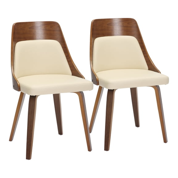 Anabelle Bent Wood Chair, Upholstered Dining Chairs, Mid-Century Modern Dining Chair, Kitchen Chairs for Dining Table, Dining Chairs Set of 2