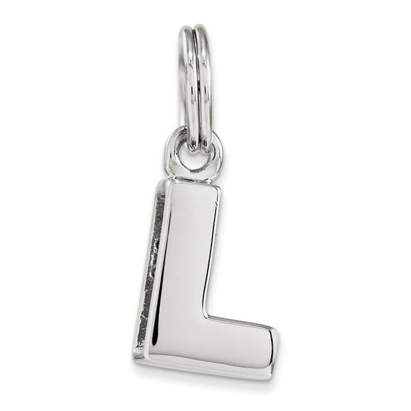Sterling Silver Letter L Initial Charm Made In Thailand qc8460l