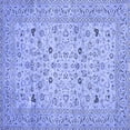 thumbnail image 1 of Ahgly Company Indoor Square Persian Blue Traditional Area Rugs, 6' Square, 1 of 4