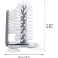 thumbnail image 5 of Cup Brush with Suction Base Double Sided Bristle Glass Cup Cleaner Standing Bottle Washer, 5 of 5