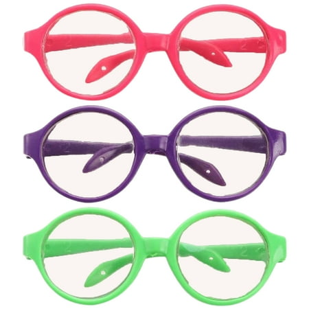 

3pcs Doll Glasses Doll Dress Up Eyeglasses Props 18 Inch Doll Accessories