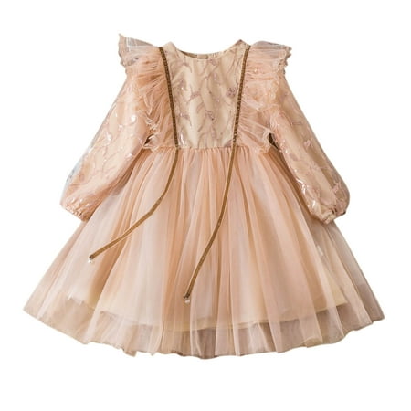 

Qufokar Black Flower Girl Dress Girls Size 5 Clothes Kids Girls Lace Ruffles Tulle Pageant Gown Birthday Party Princess Wedding Dress Soft And Warm Dress Clothes Suit