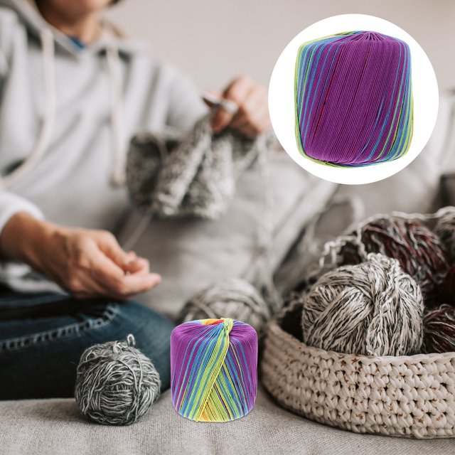 unbranded De Gruesa Y Colorida Para Tejido Manual En Proyectos De Bufandas Sombreros Y Mantas