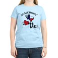 thumbnail image 1 of CafePress - Somebody In Texas Loves Me Women's Pink T Shirt - Women's Classic T-Shirt, 1 of 1