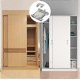 thumbnail image 5 of Roller Sliding System with Wheels for Closet and Cabinet Doors Silver Finish, 5 of 5
