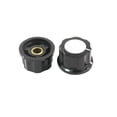 thumbnail image 2 of 5PCS 6mm Round Shaft Black Silver Tone Potentiometer Control Knobs Cap Hat, 2 of 4