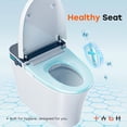 thumbnail image 6 of HOROW 10" Rough-in Bidet Toilet , White with Auto Open/Close Lid, Instant Warm Water, Elongated Heated Seat, 6 of 12