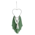 thumbnail image 2 of Tapiz tejido para colgar en la pared de macramé, borlas, Arte de la pared Decoración moderno y hermoso, estilo bohemio para boda, fiesta, dormitorio, Verde, 2 of 8