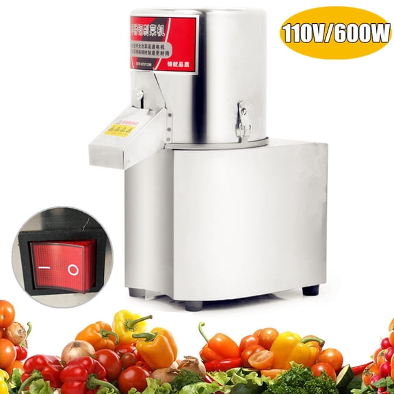 Commercial Vegetables Cutter Electric Food Processor Stainless Steel Meat Dicing Machine 600W 110V