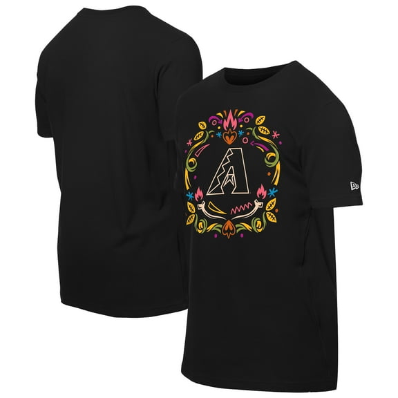 Men's New Era Black Arizona Diamondbacks D-a de los Muertos T-Shirt