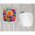 thumbnail image 4 of Colorful Chrysanthemums Compact Mirror 2.75 in x 3 in, 4 of 4