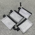 thumbnail image 5 of Dsseng Clear mini Transparent nylon mesh zipper storage bag ID bank card credit card organizer pocket portable purse cute wallet keys earphone zipper pouch, 5 of 5